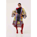 CAFTAN «PANTHÈRES DES NEIGES»