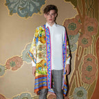 CAFTAN «PANTHÈRES DES NEIGES»