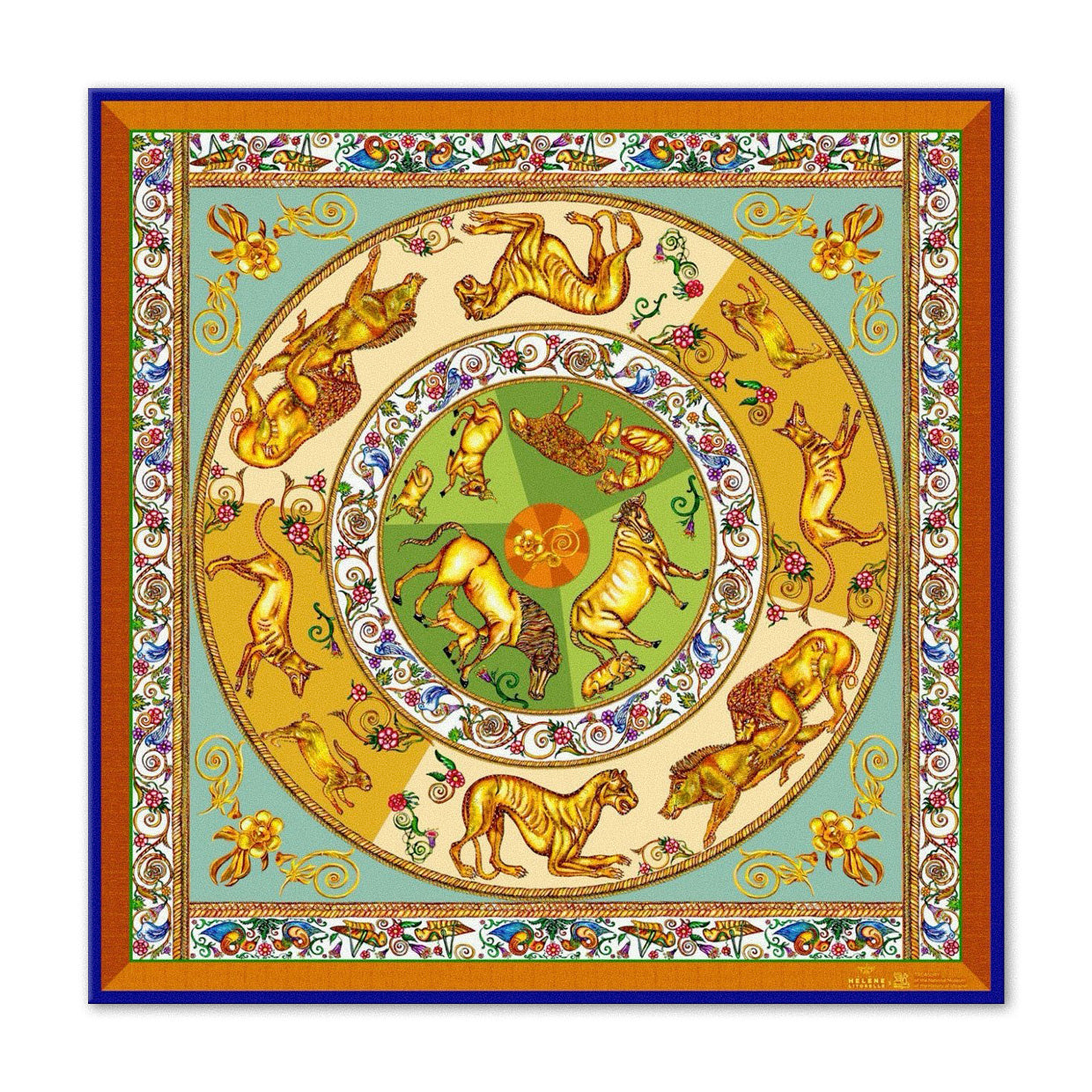 SILK SCARF "SCYTHIAN PECTORAL"