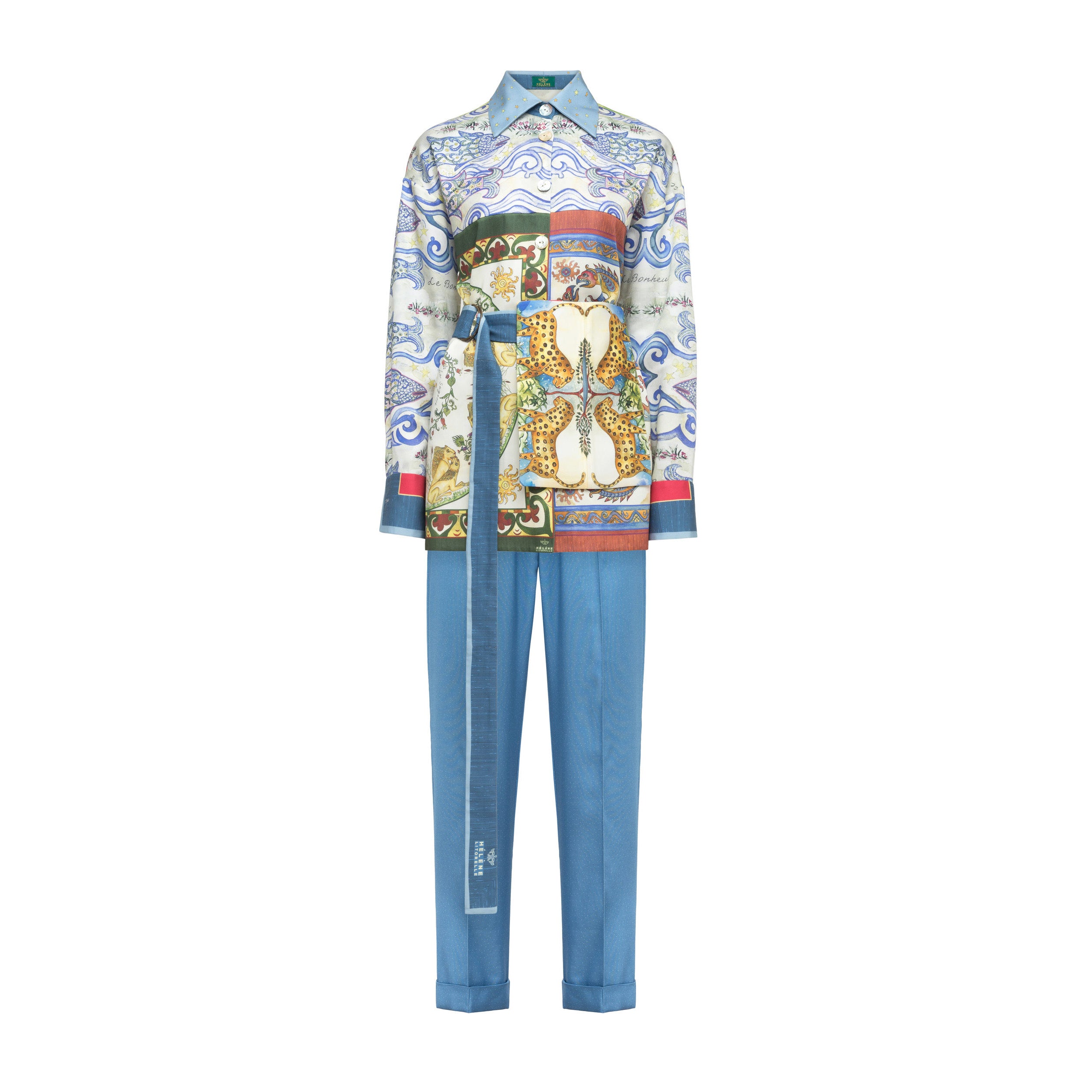 TENCEL SUIT "TOTEM ANIMALS"