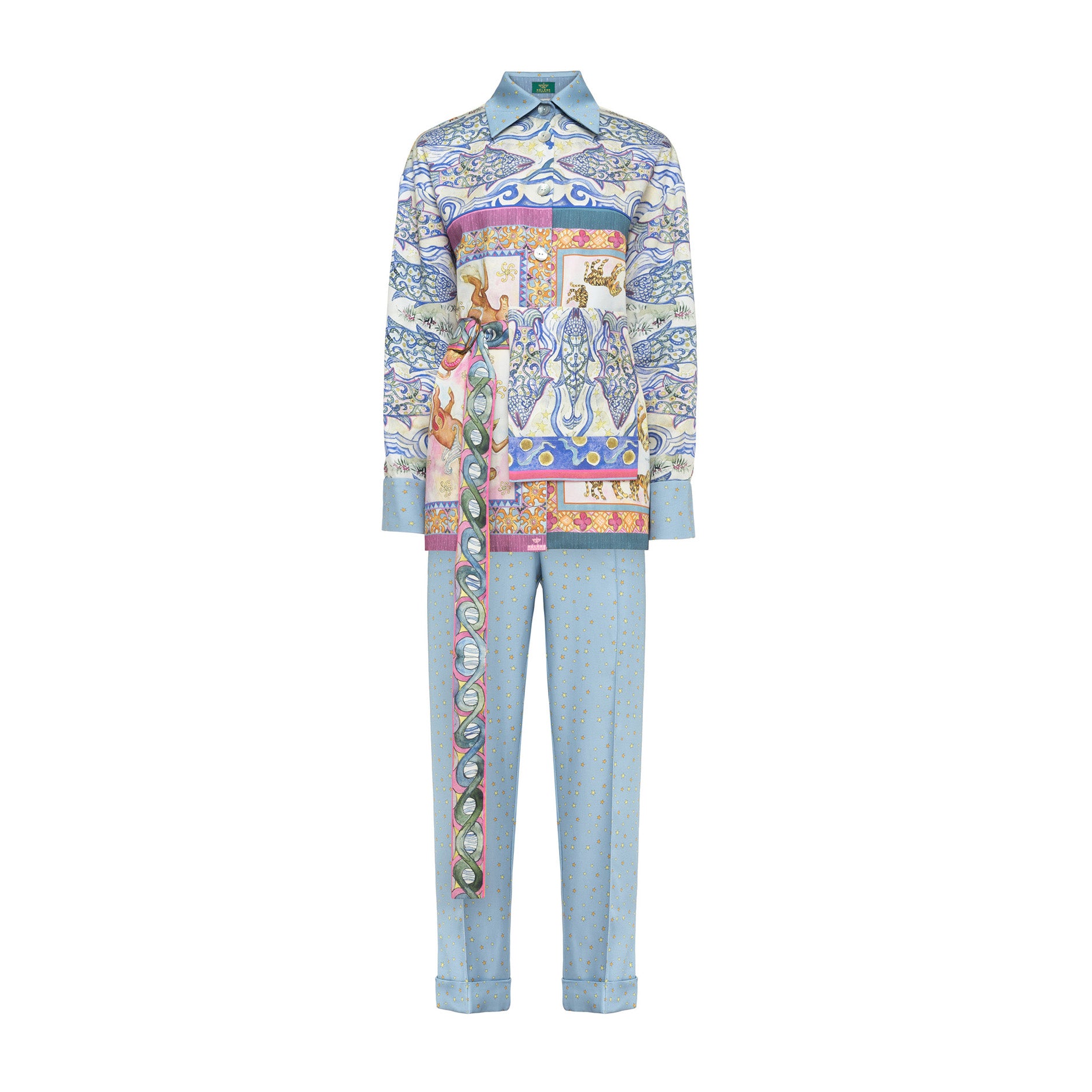 TENCEL SUIT "TOTEM ANIMALS"