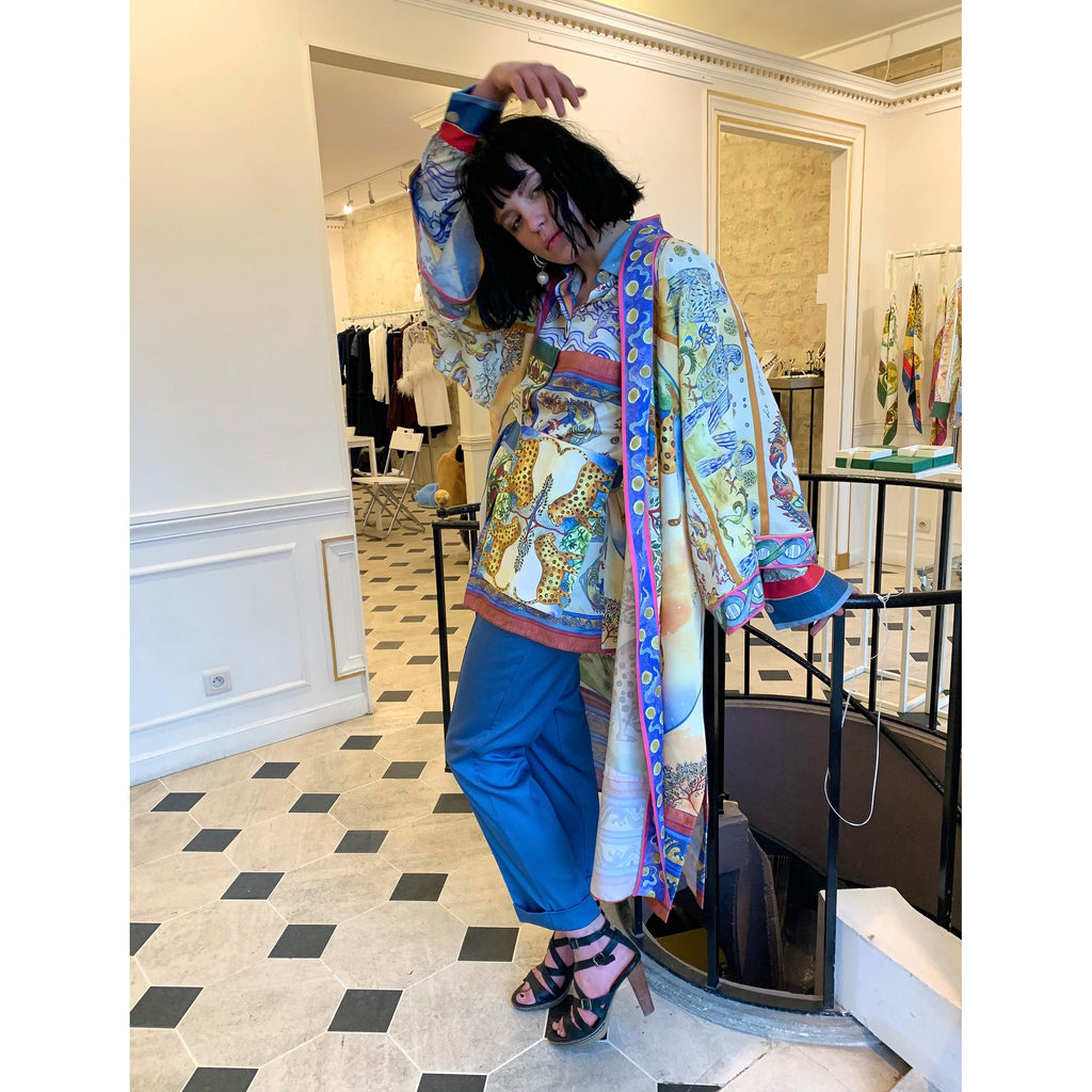 CAFTAN «SNOW LEOPARDS»