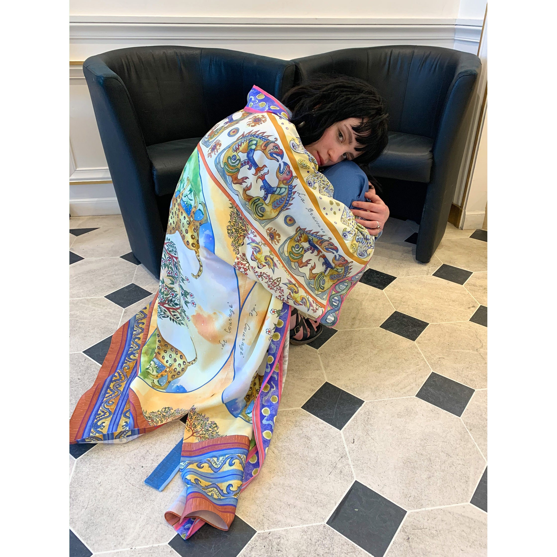 CAFTAN «SNOW LEOPARDS»
