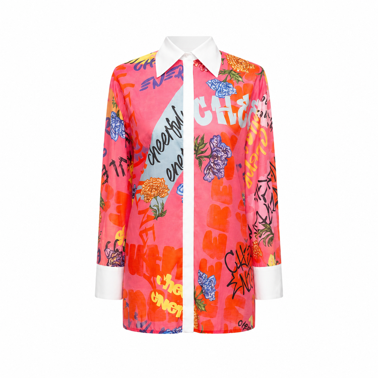 CHEERFUL ENERGY SILK-COTTON TUNIC