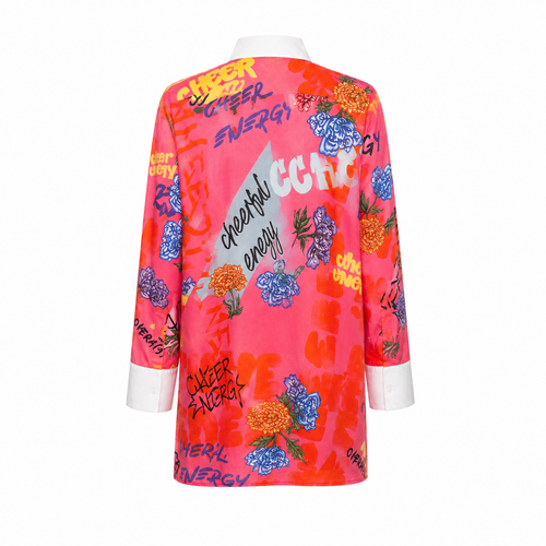 CHEERFUL ENERGY SILK-COTTON TUNIC