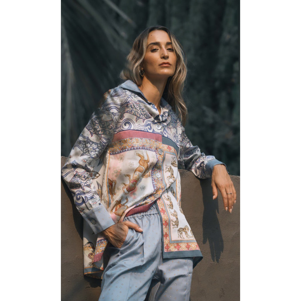 TENCEL ANZUG „TOTEMTIERE“